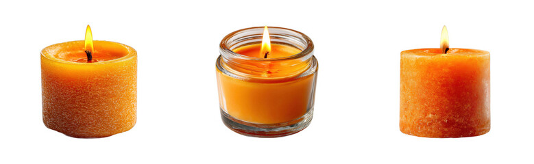 Candle lighting ceremony cozy home warm ambience relaxation cut out set png