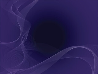 Elegant Purple Abstract Background with Flowing Lines