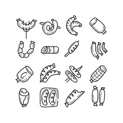 Hand drawn sausage illustrations (1)