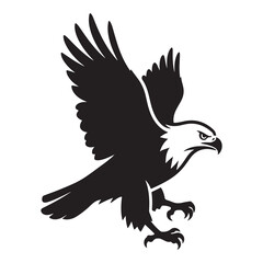 eagle in a white background