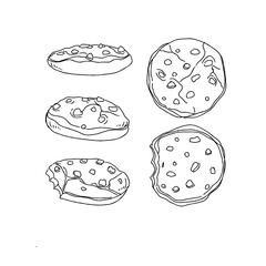 Hand-drawn cookies