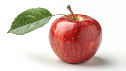 red apple isolated on white