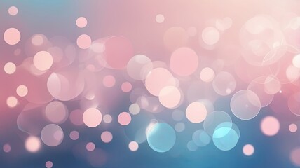 Fototapeta premium Blurry bokeh lights in soft and blue tones, background