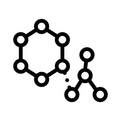 molecule line icon