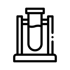 test tube line icon
