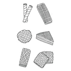 Hand-drawn waffle treats