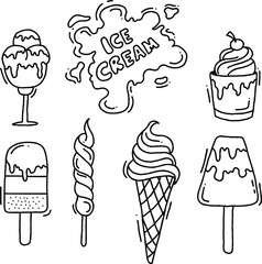 Ice cream doodles