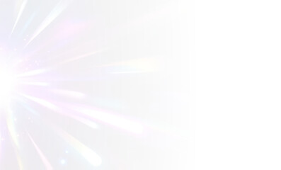 PNG Crystal glow in rainbow light with prism shine, glass sparkle and neon effect