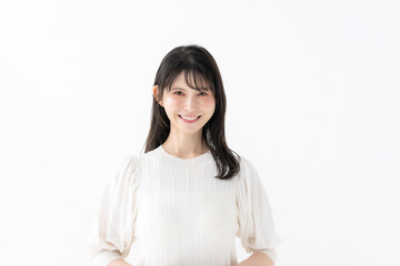 笑顔の女性