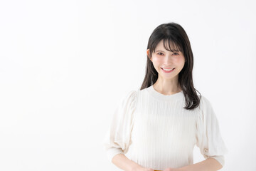 笑顔の女性