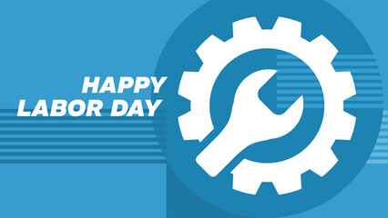 Happy Labor Day – banner, poster, card – vector illustration