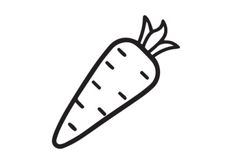 Carrot line art vector, Carrot icon