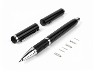 fountain pen on white background