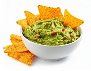 nachos with guacamole