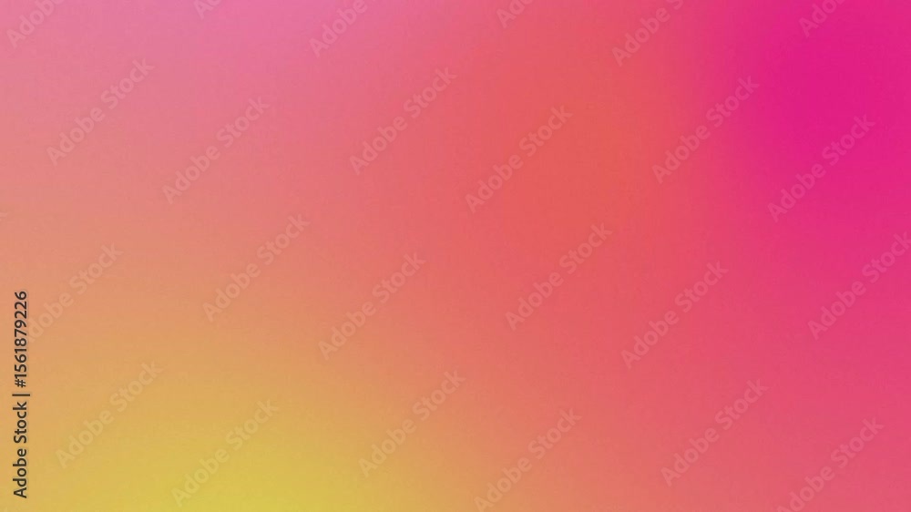Poster Warm tone, fun summer gradient animation background, groovy pink orange smooth motion graphics loop