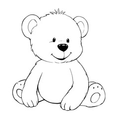 Fototapeta premium Teddy bear cute vector