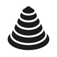 Angled Ruler Icon, Simple Black and White Minimalist Vector Tool for Precision, Measurements, Education, and Design