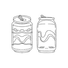 Two soda cans