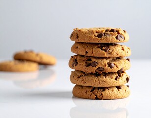 chocolate chip cookies on a plate