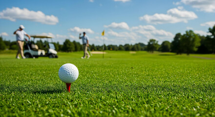 Vibrant Golf Course Scene	