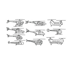 Various Helicopter Designs