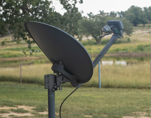 satellite dish antenna outdoors