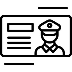 Driver License Icon