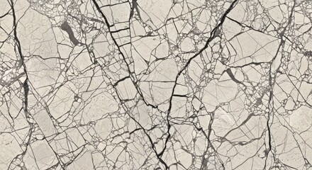 Obraz premium Marble Surface: A high-angle shot reveals an intricate dance of veins and fissures, creating a mesmerizing texture. The interplay of light and shadow accentuates the stone's elegance.