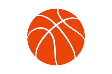 Basketball orange ball sports equipment vector art