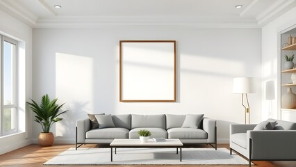 modern living room with sofa