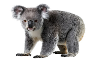 Adorable Koala Bear, Australian Wildlife, Grey Fur, Cute Animal, Wildlife Photography, Isolated Imag