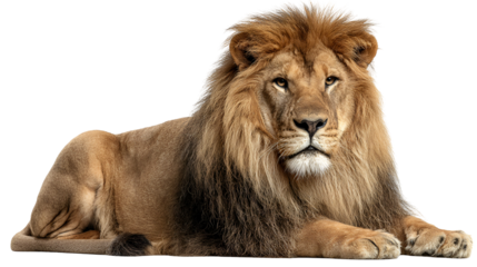 Majestic Male Lion Powerful, Wild, African, King, Feline, Mane, Predator, Paws, Alpha, Nature