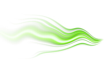 blur green glowing light streak and laser speed motion effect,glowing speed line on night road,blur flash curves neon line wave