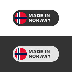 Made in Norway flag sticker icon