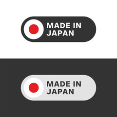 Made in Japan flag sticker icon