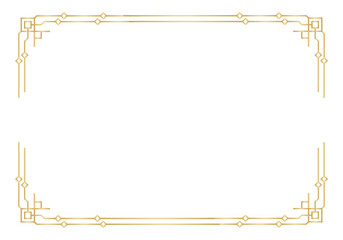 PNG retro floral vintage art deco ornament calligraphy decorative scroll frame border classic style design elegant background certificate baroque vignette linear flourish label page set illustration

