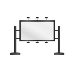 PNG advertisement billboard banner lightbox vector marketing commercial business urban street promotion signs advertise isolated background city panel poster board white frame design template

