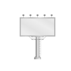 PNG lightbox billboard vector banner advertisement marketing commercial business urban street promotion signs advertise isolated background city panel poster board white frame design template

