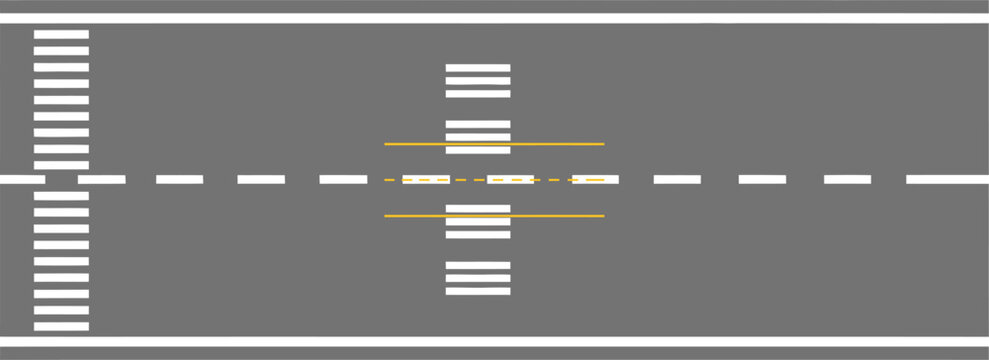 A graphic depiction of an airport runway with markings and lines.