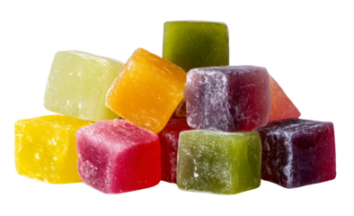 Colorful candy look tempting