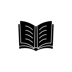creative details Outline silhouette open book icon sign vector	
