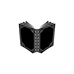 creative details Outline silhouette open book icon sign vector	
