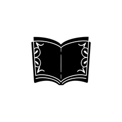 creative details Outline silhouette open book icon sign vector	
