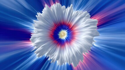 Abstract Flower Background, Vibrant Colors, Graphic Design Element