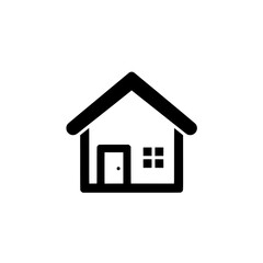 Home Icon: A minimalist home icon, illustrating simplicity and the essence of shelter, safety and security.