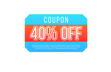 Obraz premium PNG ticket discount banner template coupon gift tag voucher price promotion event food store sale label offer buy website badge sticker market retail