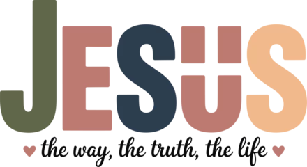 Fotobehang JESUS: The way, the truth, the life  © Moksedul