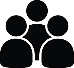 Silhouette group of people team community collaboration vector illustration