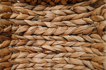 Texture of a wicker basket
