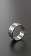Sleek silver ring with polished finish, showcasing modern design and elegance, perfect for fashion or jewelry enthusiasts
